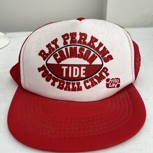 VTG Alabama Crimson Tide football hat Ray Perkins Football Camp Frito Lay